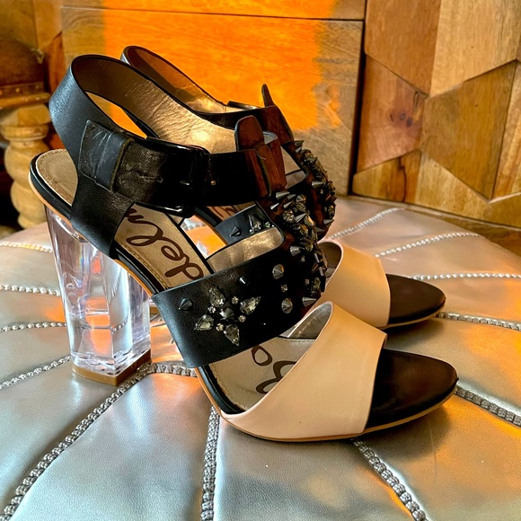 Sam Edelman heels w/ crystals and spikes! So HOT๐ฅ - Picture 2 of 12